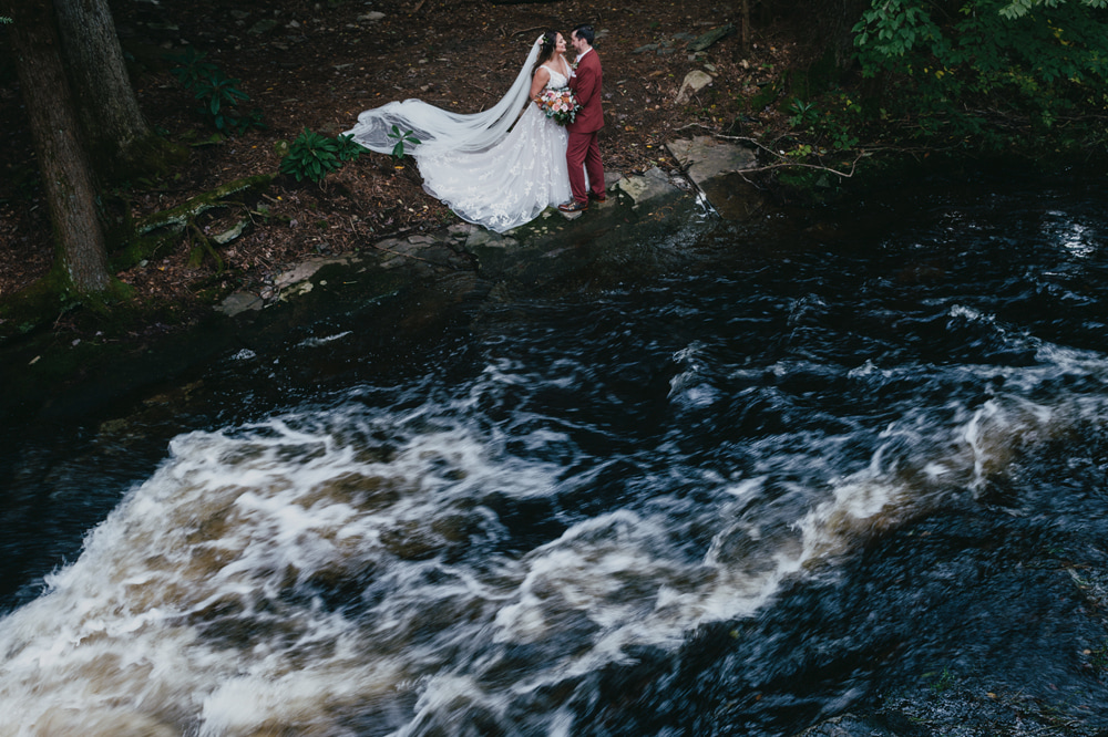 Magnolia Streamside Resort Pocono Wedding Michele and Scott